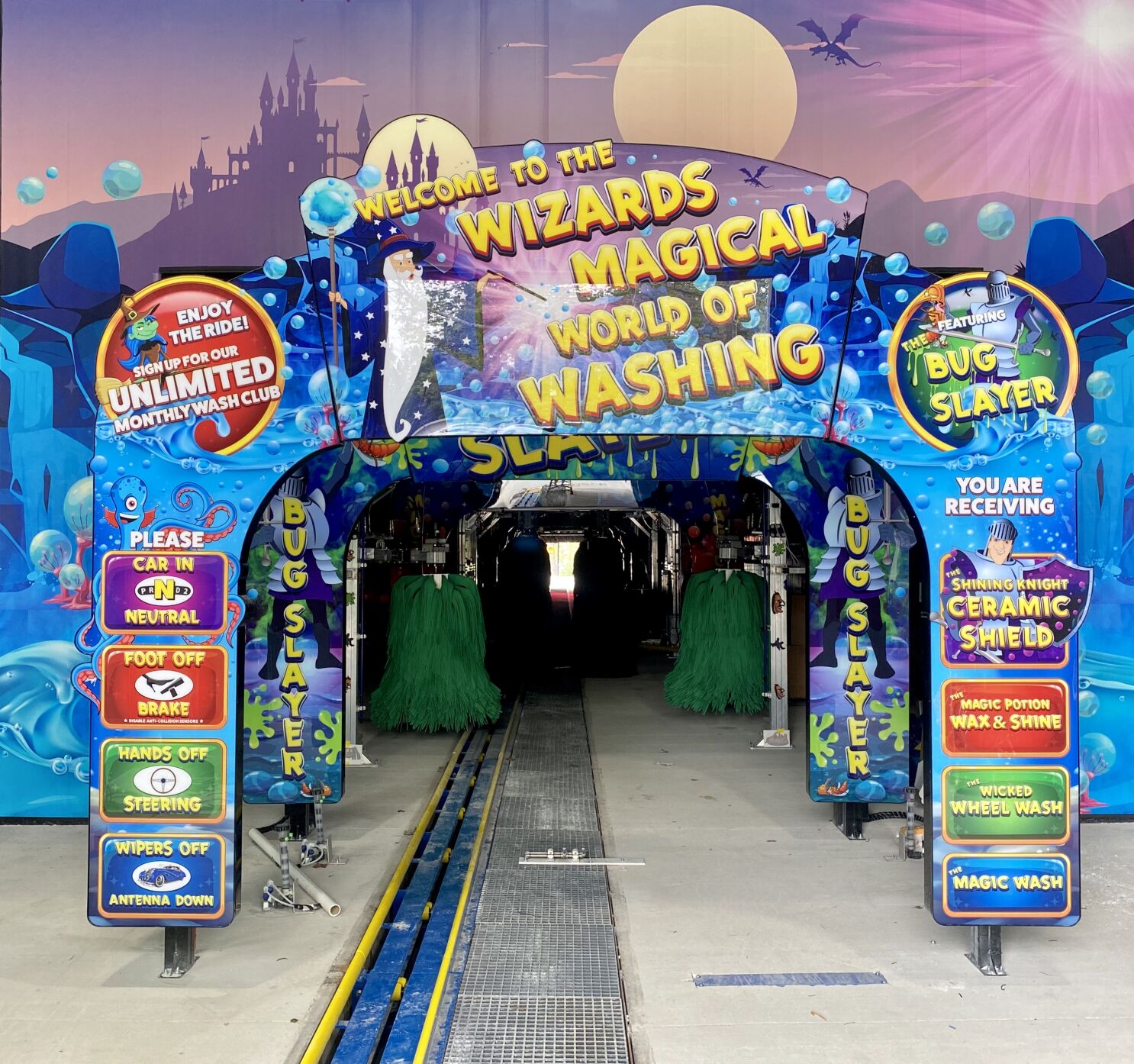 Wash Wizard tunnel